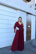 VESTIDO MANGA LONGA TRES LISTRAS PETRA FINA